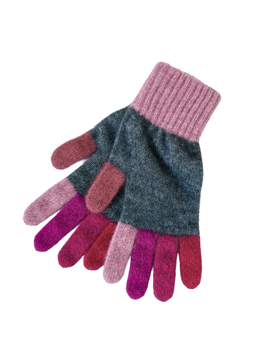 Tempo Possum Merino Gloves - Pinks