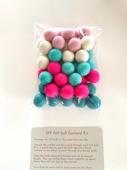 DIY Pom-Pom Garland Kit - Assorted Colours