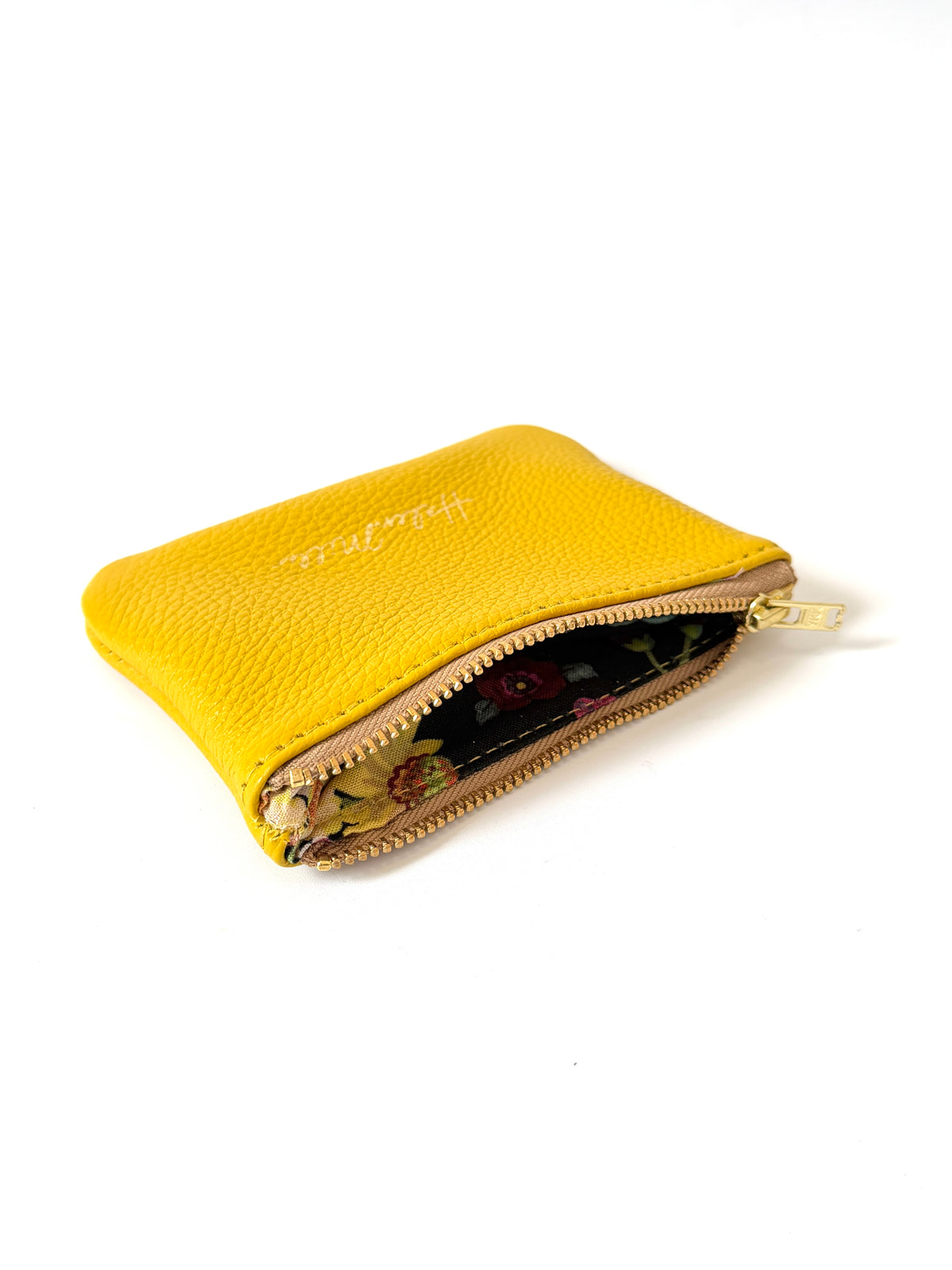 Coin Purse - 12cm - Lemon Drop Leather