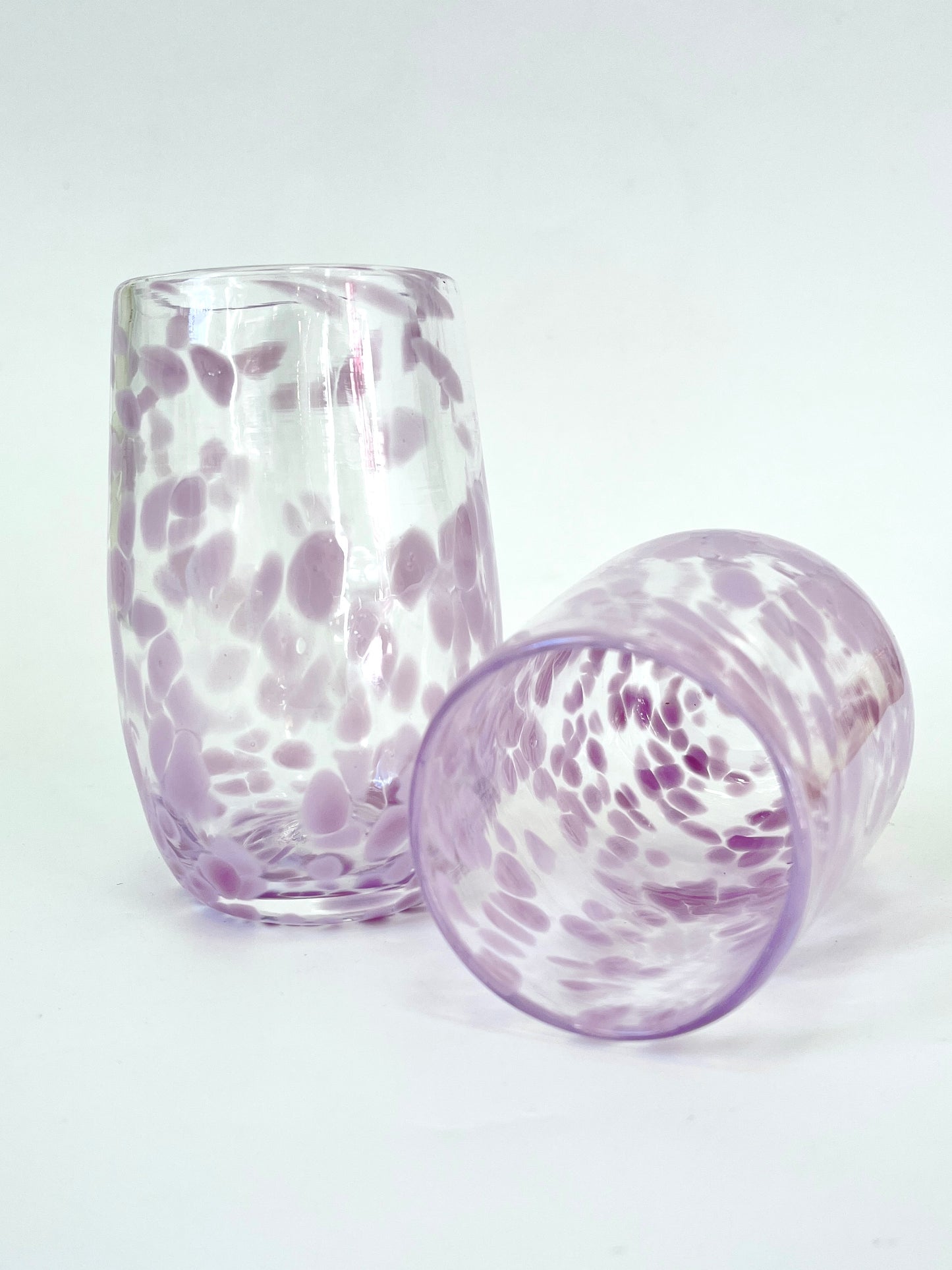 Handblown Glass Tumbler - Soft Violet