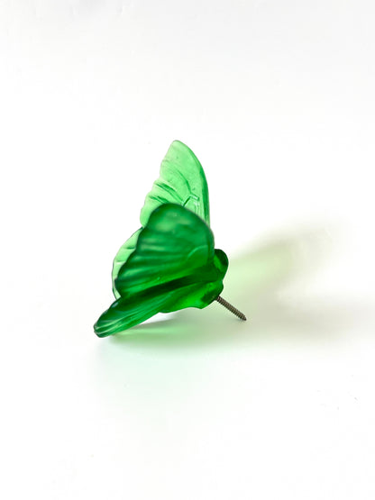 Emerald Medium Glass Butterfly Artwork - Classic - by Luke Jacomb