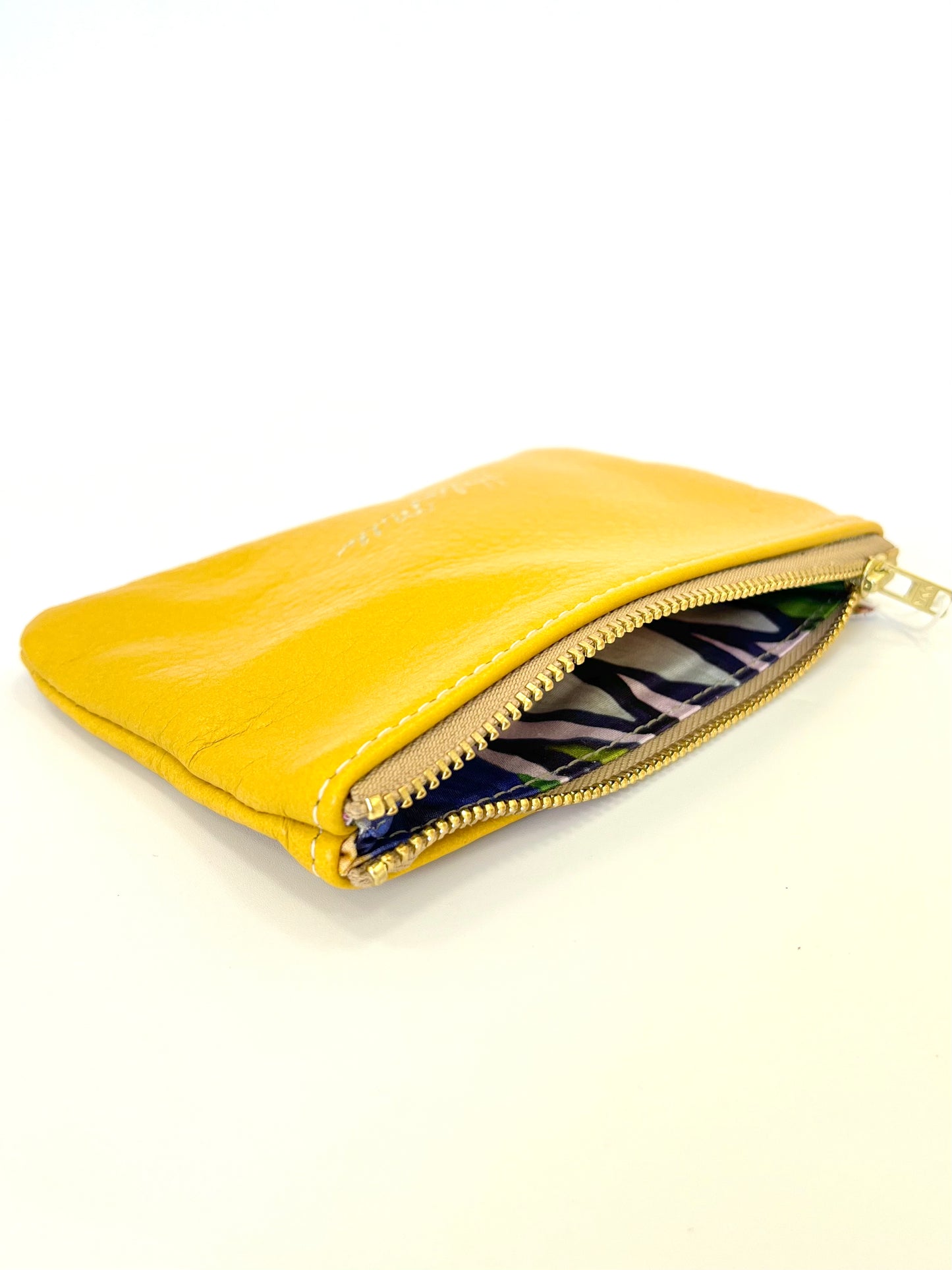 Coin Purse - 15cm - Mustard Leather