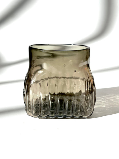 Handblown Whiskey Glass - Smoky Grey