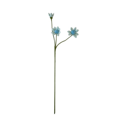 Crocheted Blue Eyed Daisy - Blue