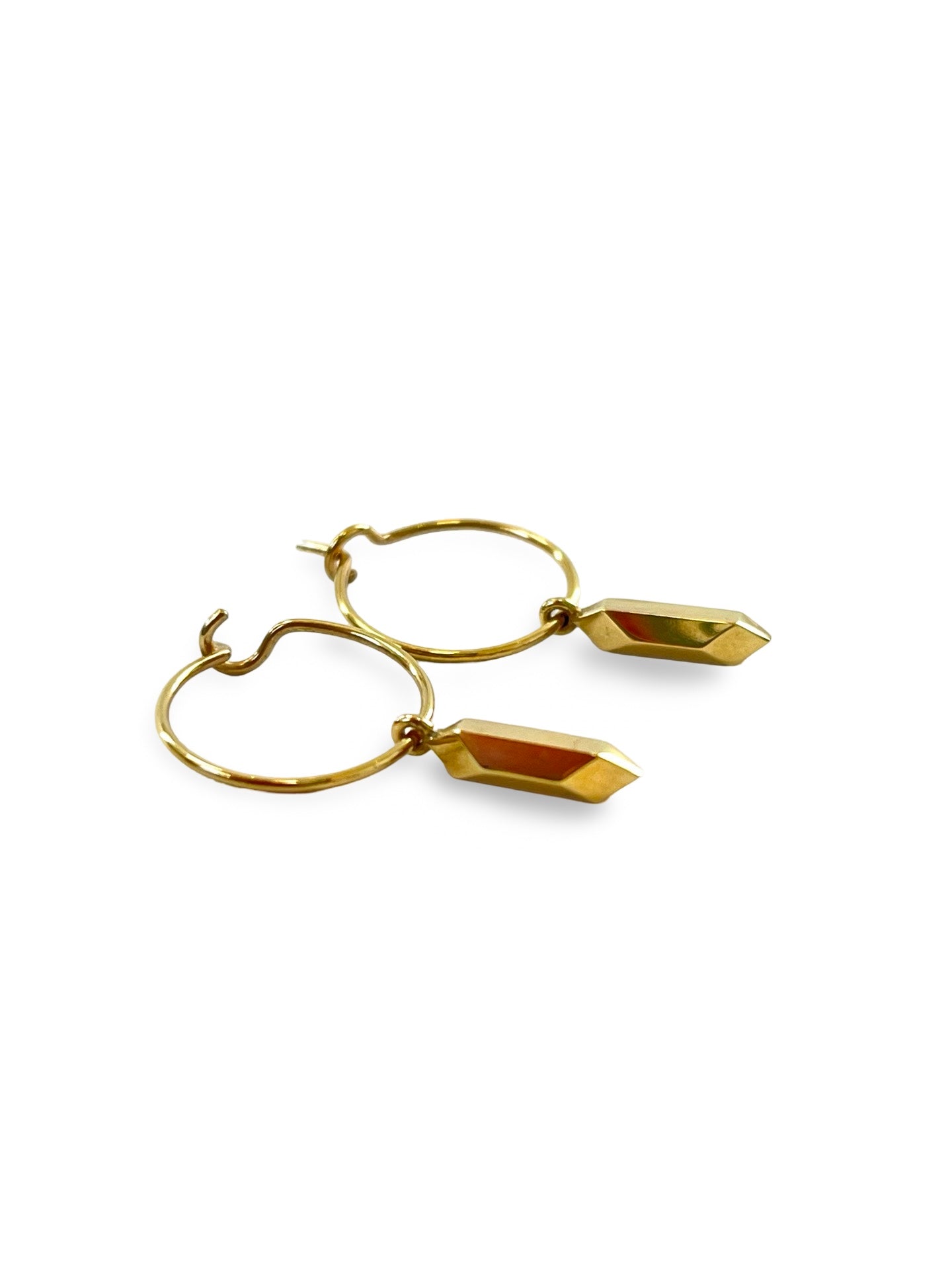 Mini Pillar Hoops - Gold Plated