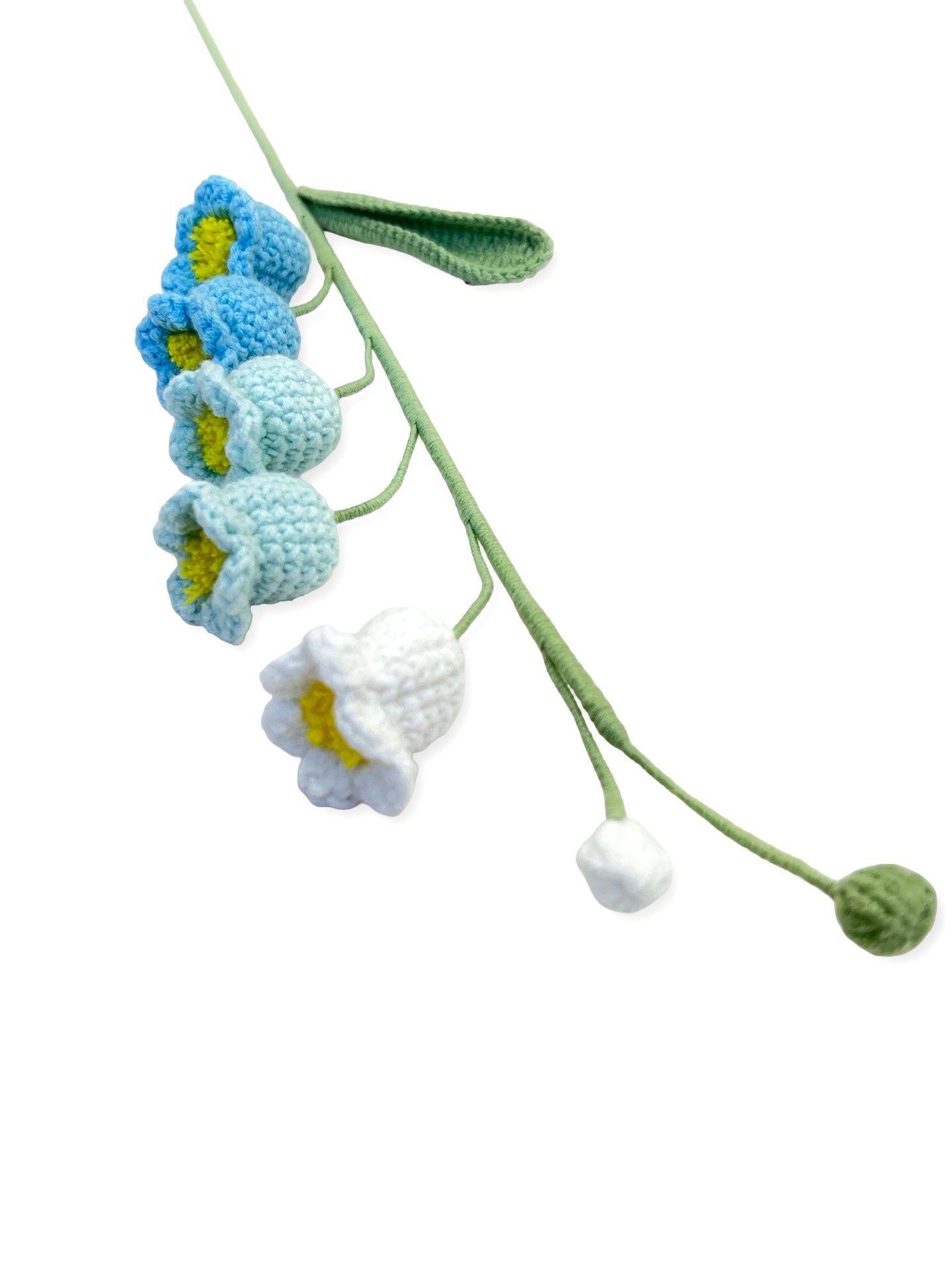 Crocheted Lily of the Valley - Blues