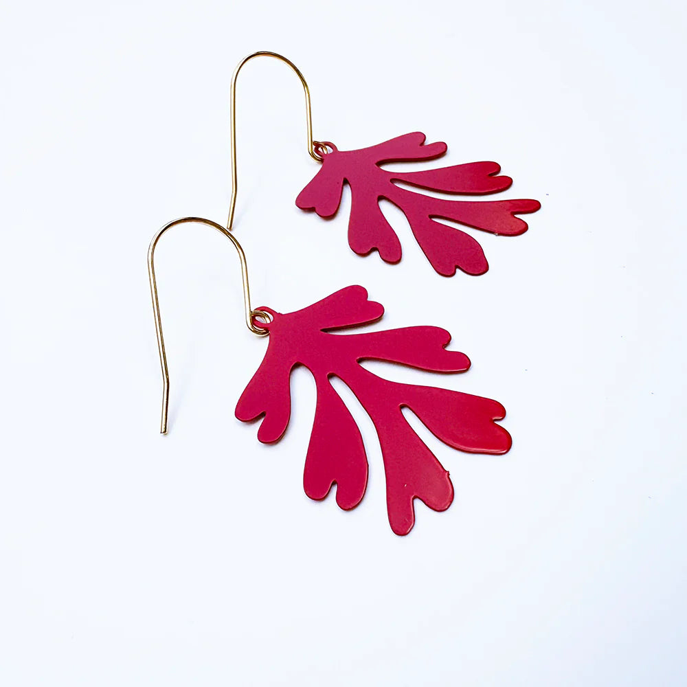 Mini Matisse Earrings - Red