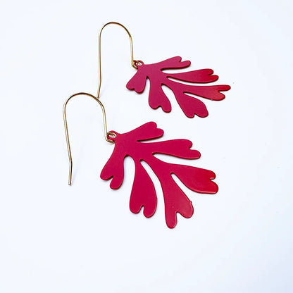 Mini Matisse Earrings - Red