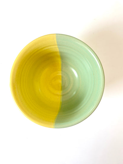 *Exclusive* Two-Toned Icecream Bowl - Lemon / Aqua