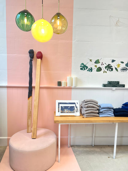 Large 1.3m Oversize Pair of Matchstick Artworks by Liz McAuliffe (26088)