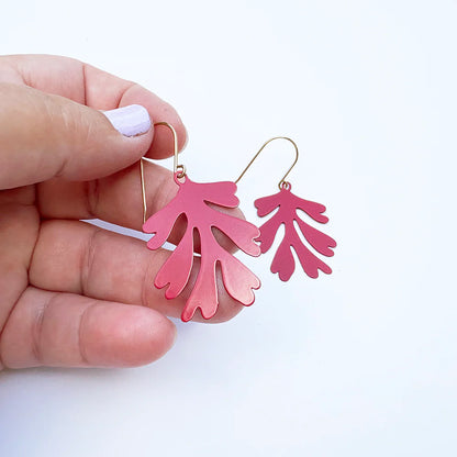 Mini Matisse Earrings - Red