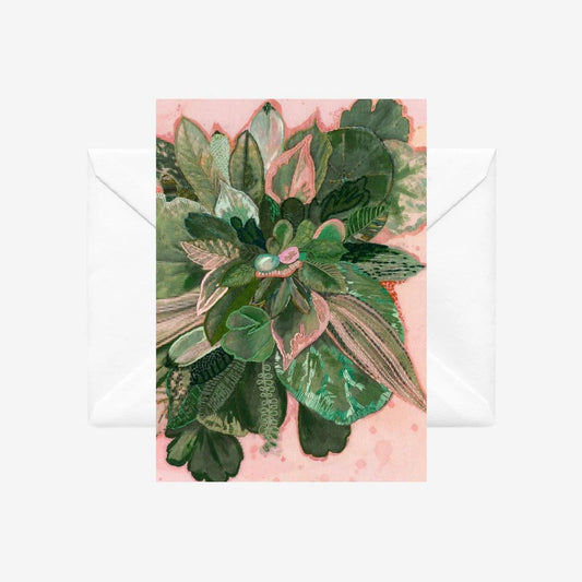 Card by Fleur Woods - Lucky Green Leaves