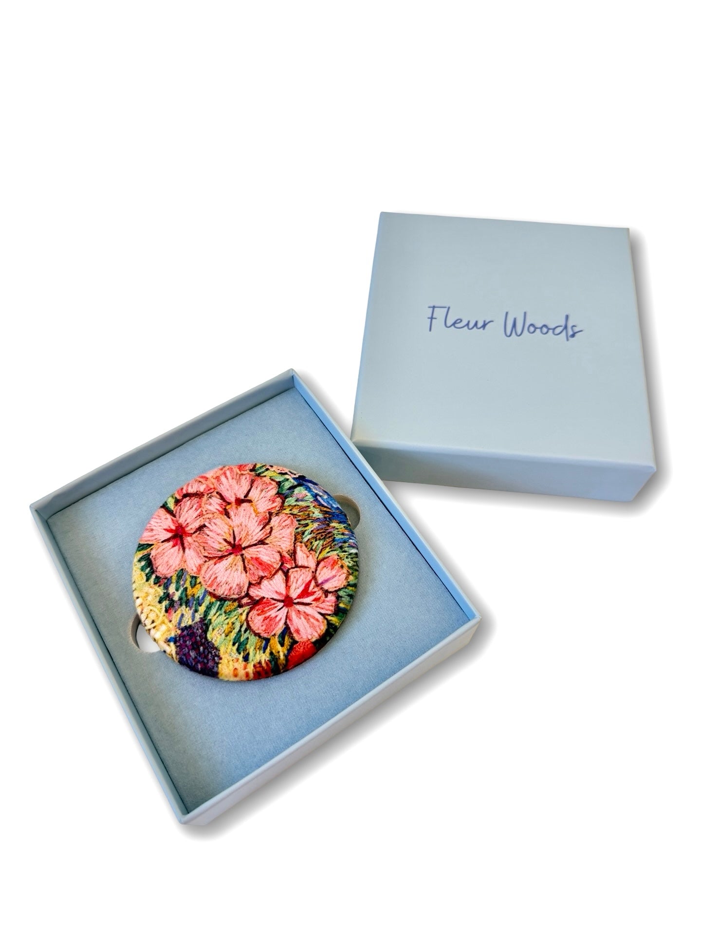 'Meadow' Pocket Mirror by Fleur Woods