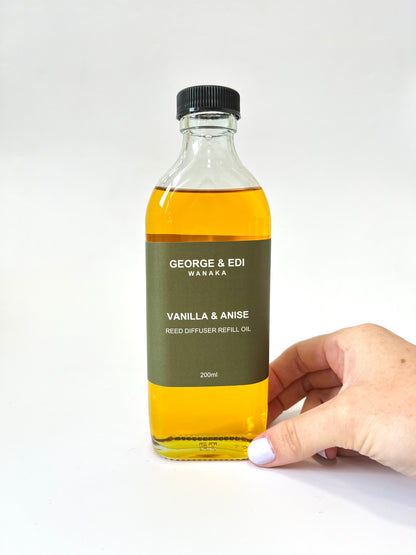 Reed Diffuser Refill Oil - Vanilla & Anise