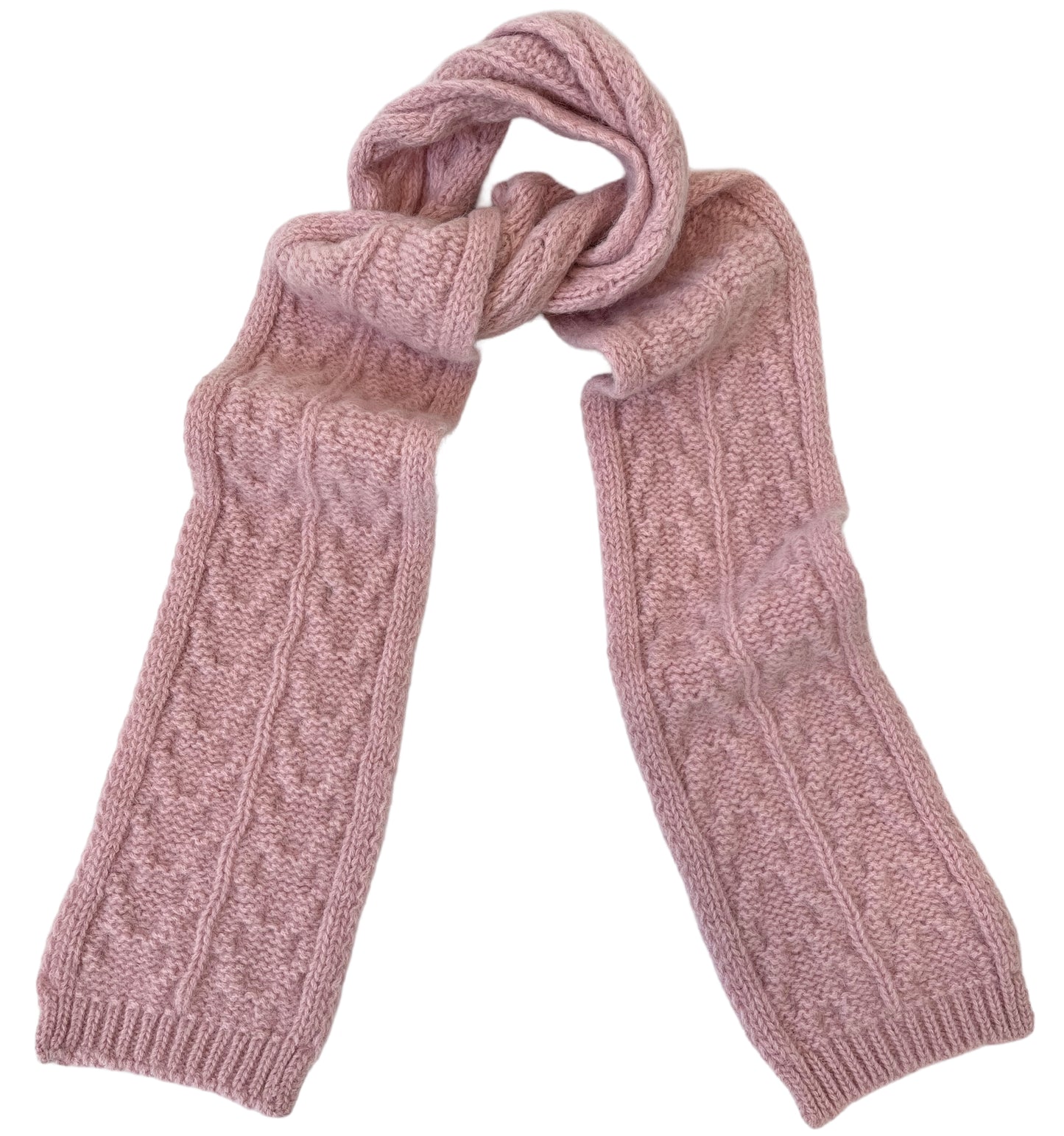 Alpaca Wool Scarf - Rose