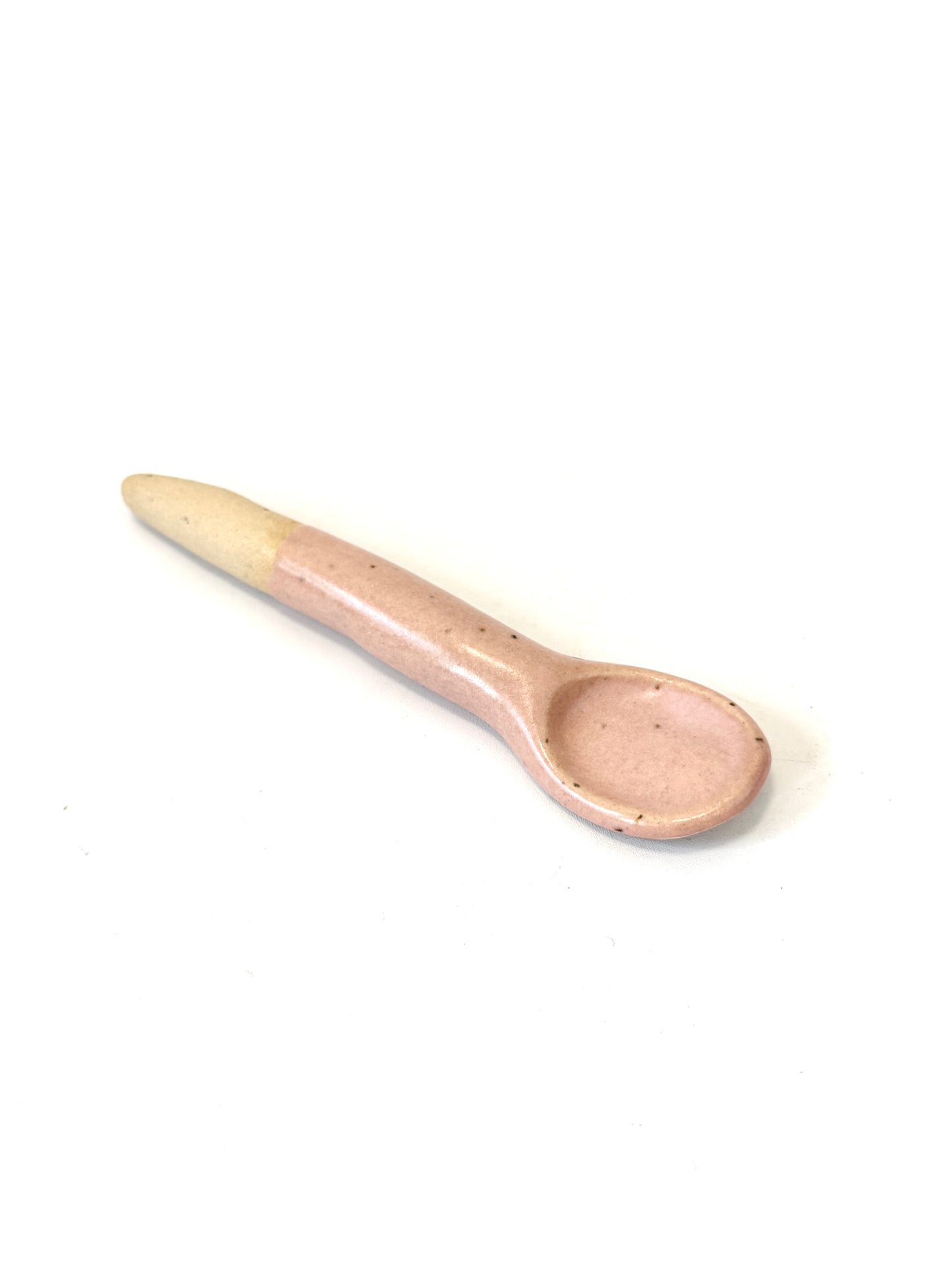 Pink Handmade Ceramic Mini Spoon