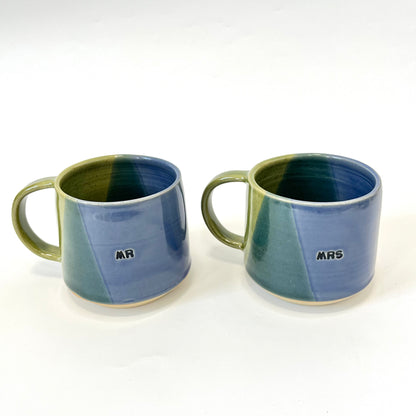 Ceramic "Mrs." Mug - Royal Blue