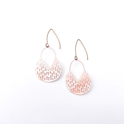 Mini Callisia Earrings in Rose Gold