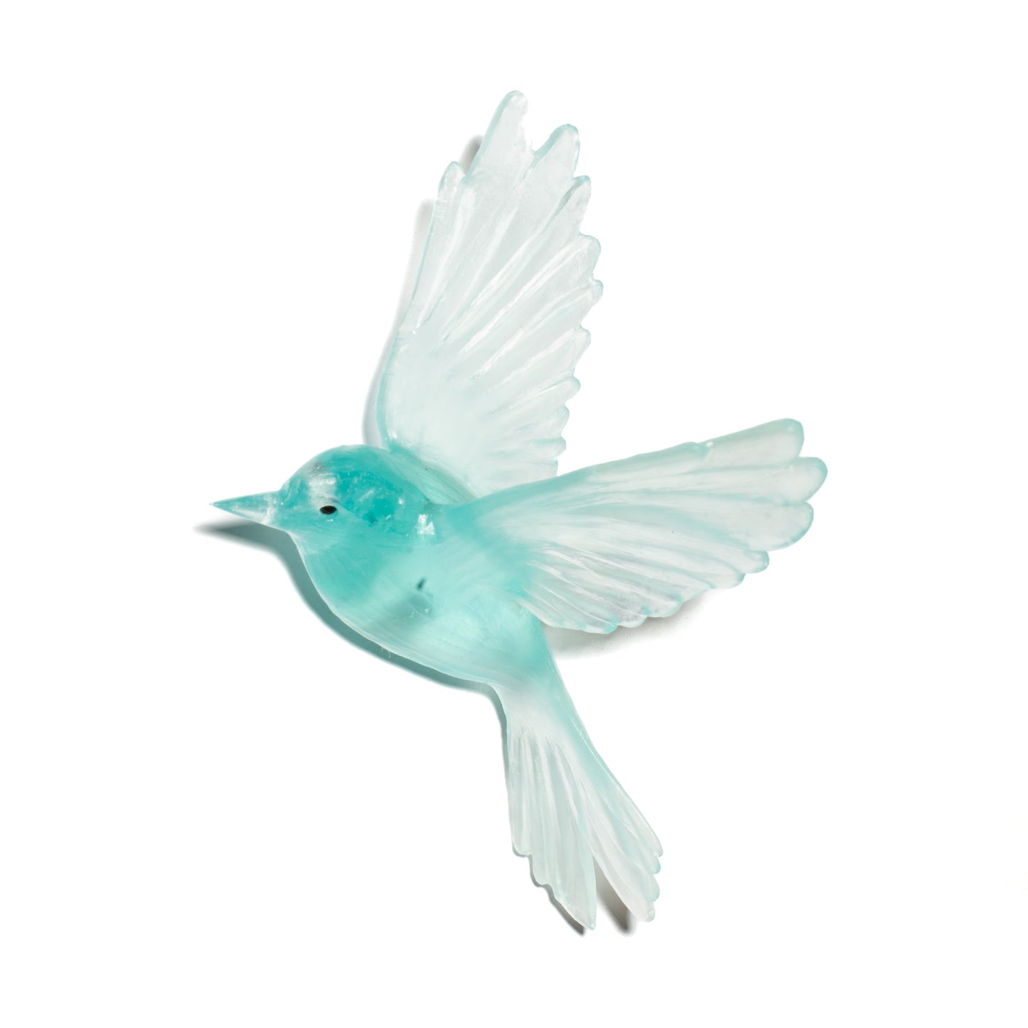 Fernbird / Mātātā - Limited Edition Lake Blue - Glass artwork by Luke Jacomb