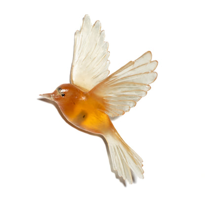 Fernbird / Mātātā - Semillon - Glass artwork by Luke Jacomb