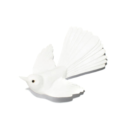 Fantail / Pīwakawaka  - Opaline - Glass Wall artwork
