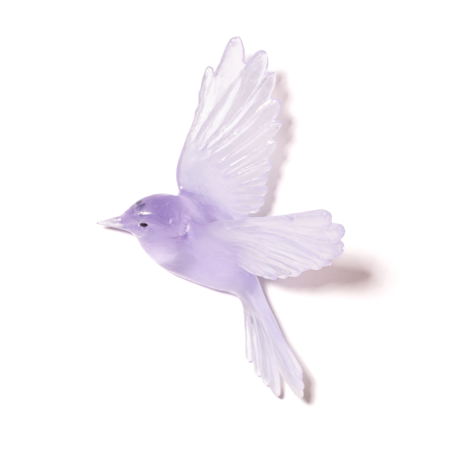 Fernbird / Mātātā - Periwinkle - Glass artwork by Luke Jacomb
