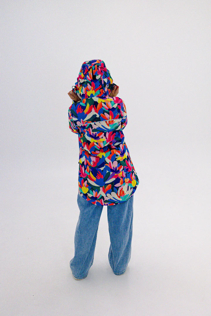 Fleur Mesh-Lined Raincoat