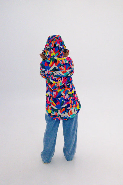 Fleur Mesh-Lined Raincoat
