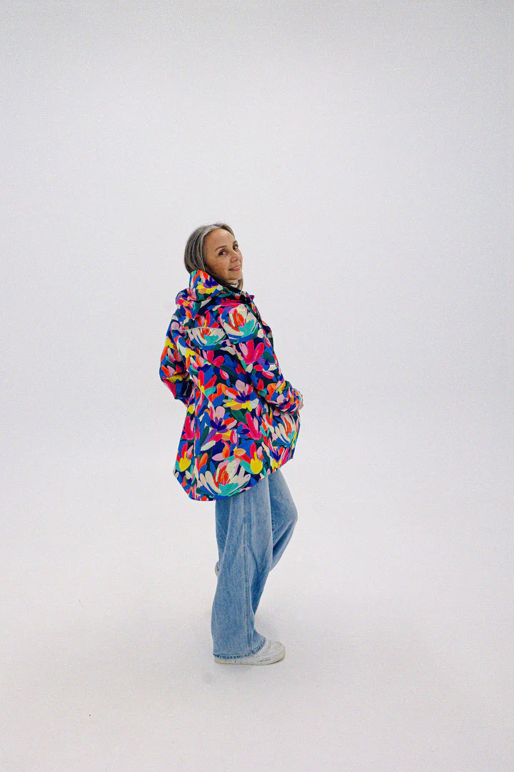 Fleur Mesh-Lined Raincoat