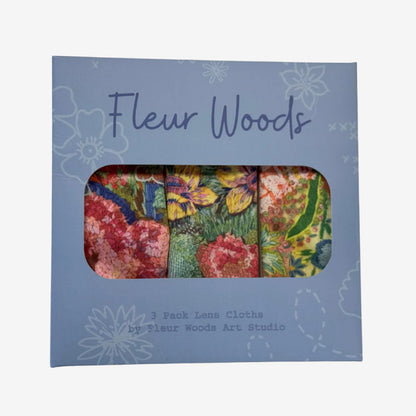 Lens Cloths (Pack of 3) 'Meadow' print by Fleur Woods