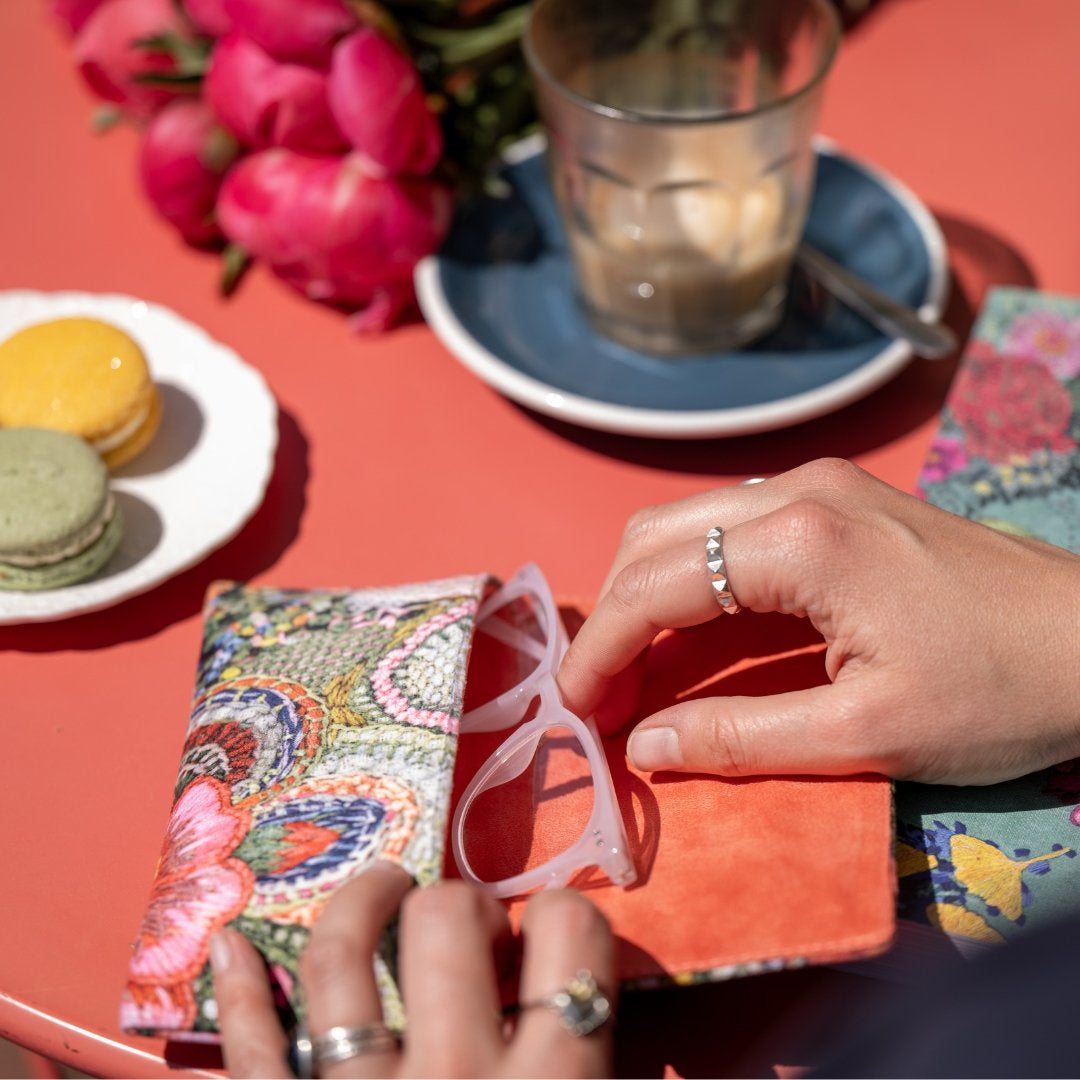 'Flora' Velvet Glasses Case by Fleur Woods