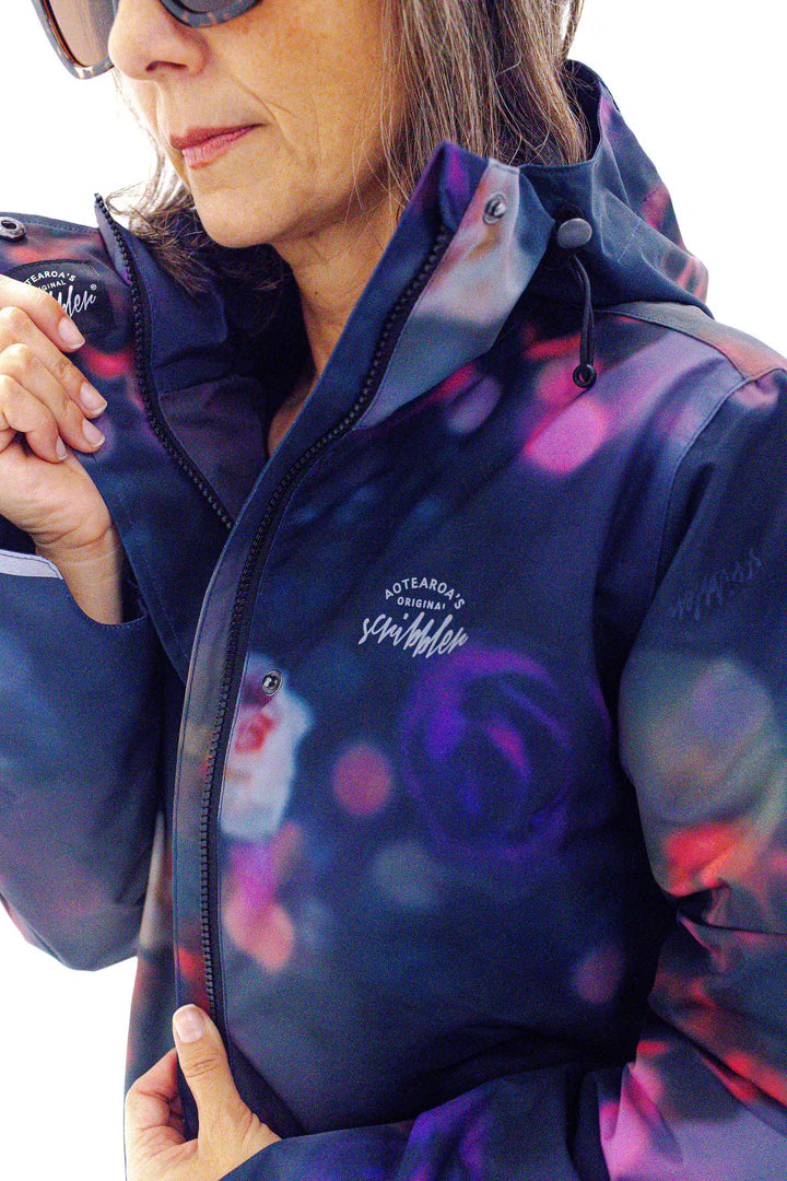 Floral Romance Long-Line Raincoat