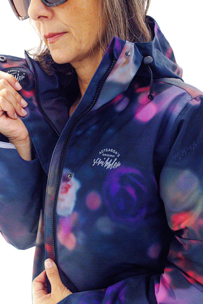Floral Romance Long-Line Raincoat