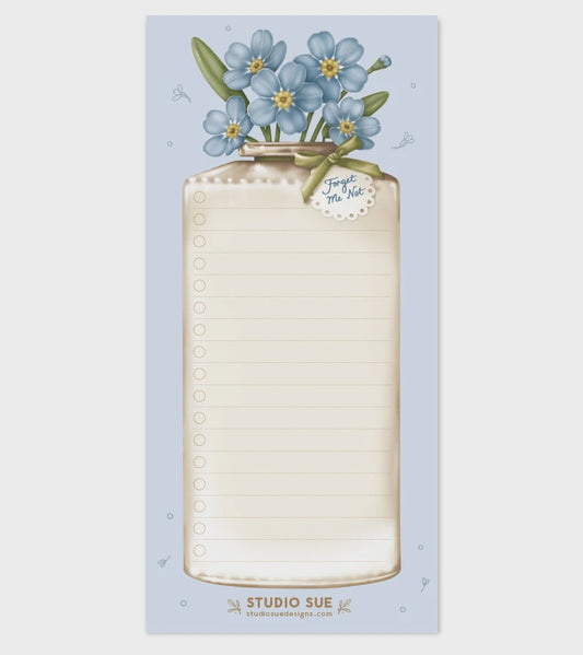 "Forget Me Not" Notepad / List-Maker