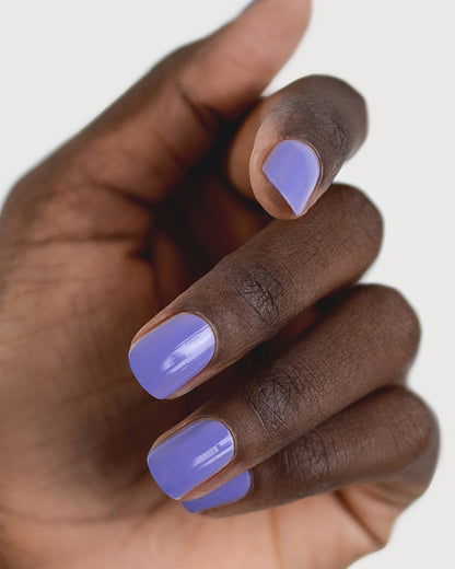 "Gentle" Midtone Blue Lilac Creme Nail Polish - 10ml