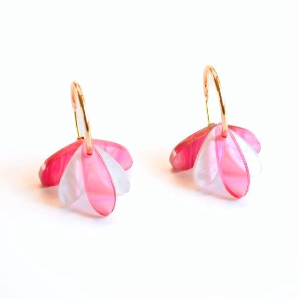 Happy Hour Earrings - Magenta