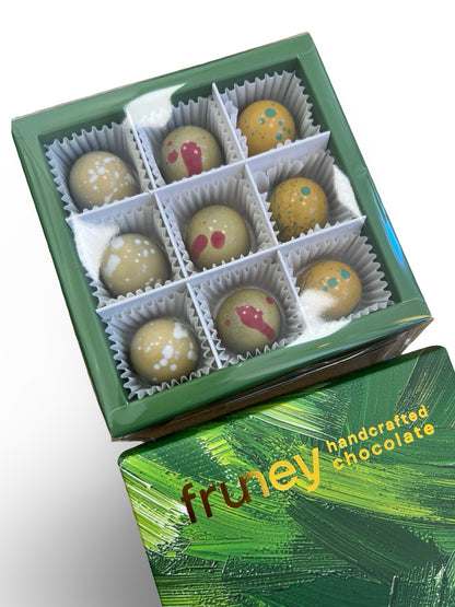 Assorted Dubai Style Bonbons - Handcrafted Chocolates - Box of 9
