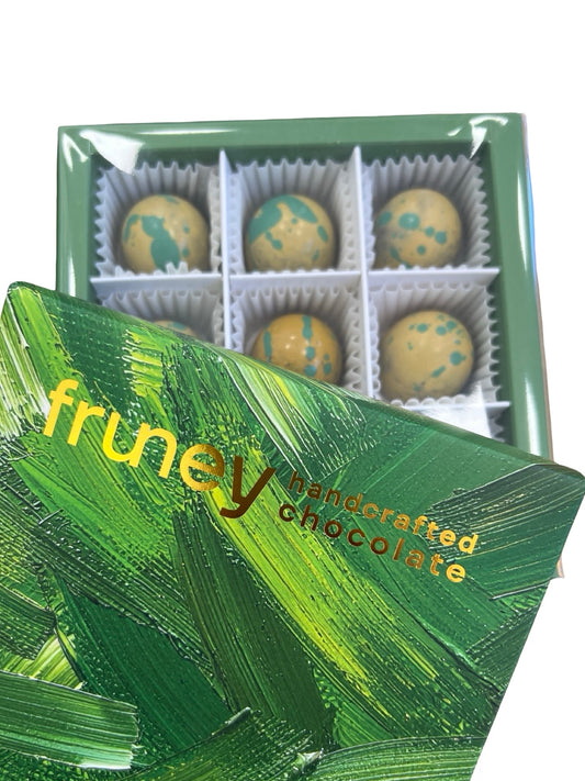 Pistachio Knafeh Dubai Style Bonbons - Handcrafted Chocolates - Box of 9