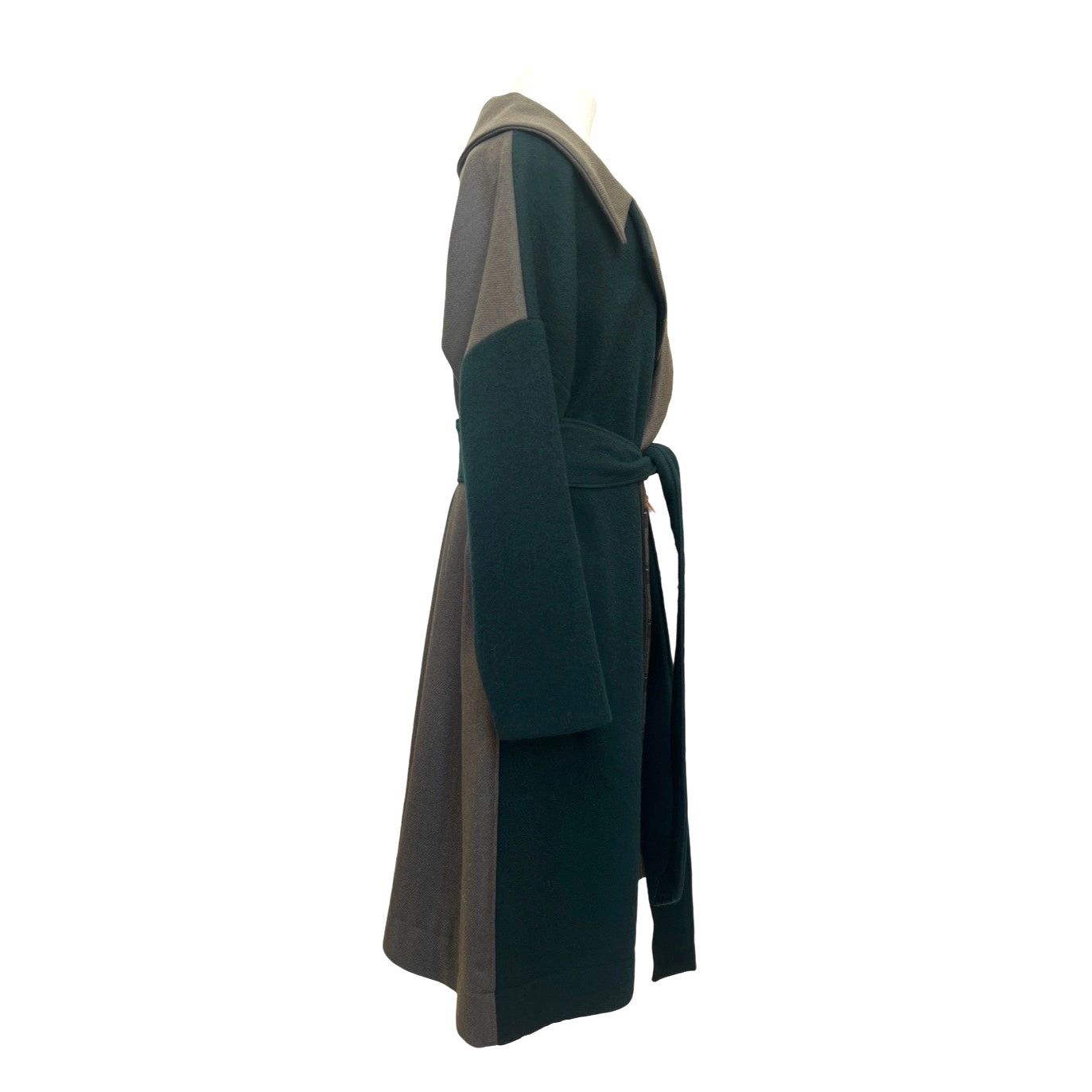 One-Off "Niki" Coat - Khaki Check / Petrol
