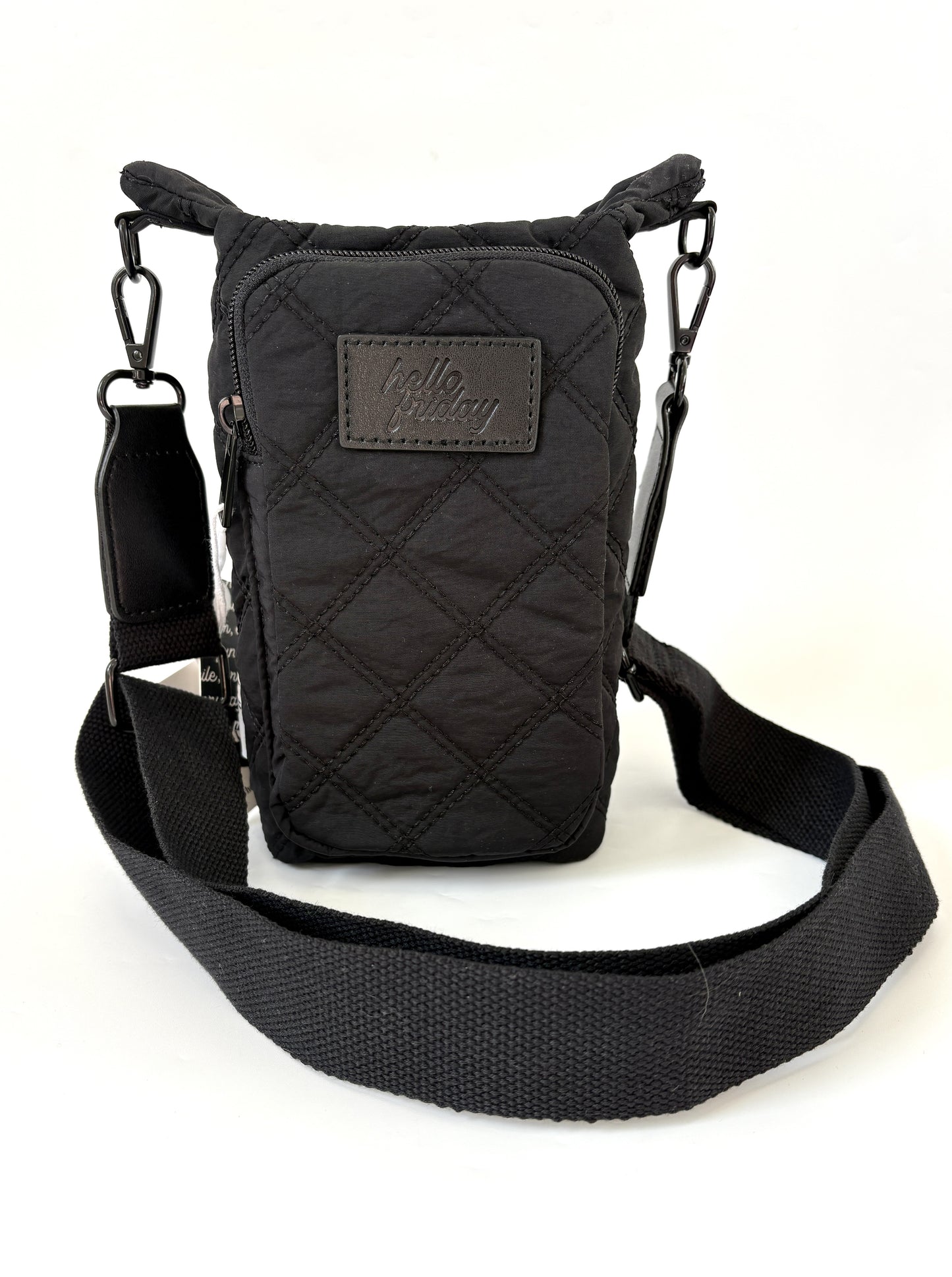 Cross-body bottle bag - Black