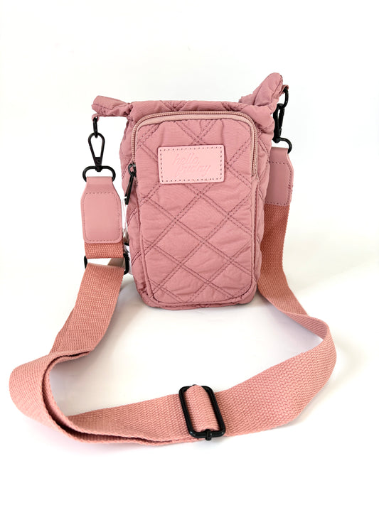 Cross-body bottle bag - Blush Pink