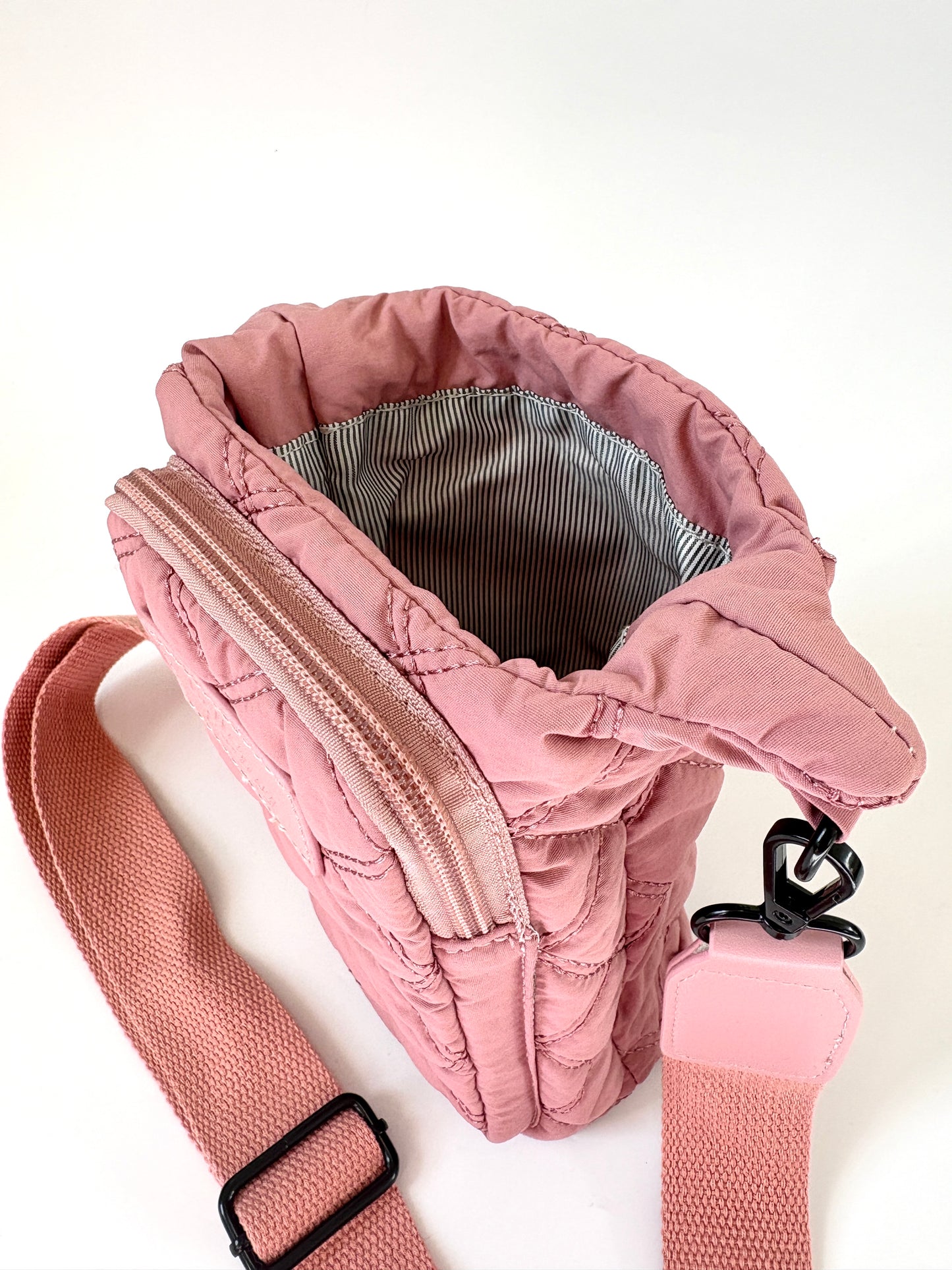 Cross-body bottle bag - Blush Pink
