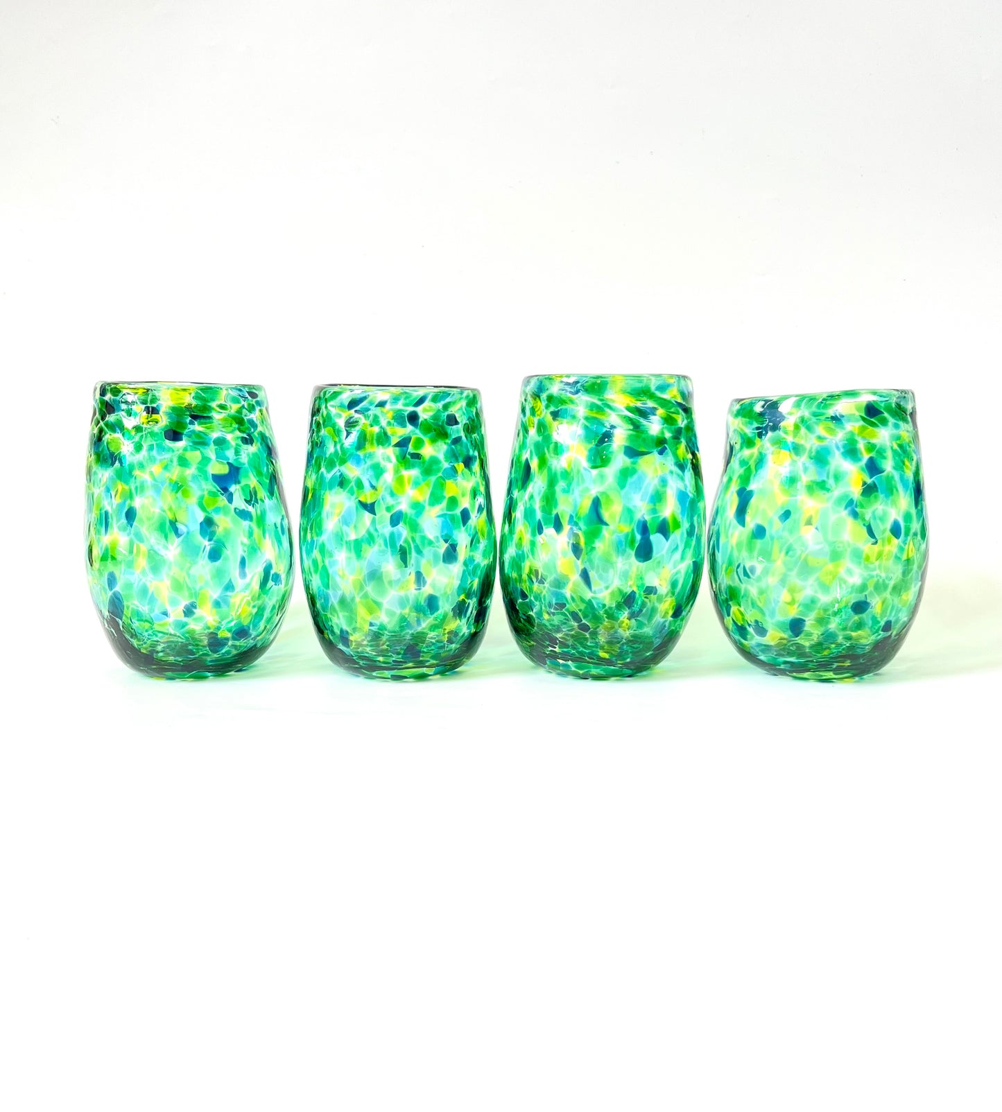 Handblown Glass Tumbler - Sea Green