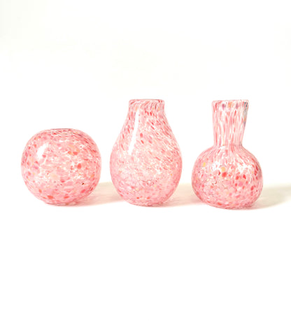 Handblown Glass Diffuser/Vase - Pinks with 2cm Opening