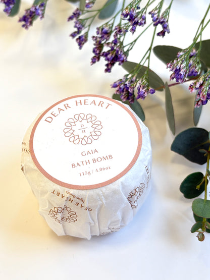 Bath Bomb - Gaia; Sandalwood, Orange & Vanilla