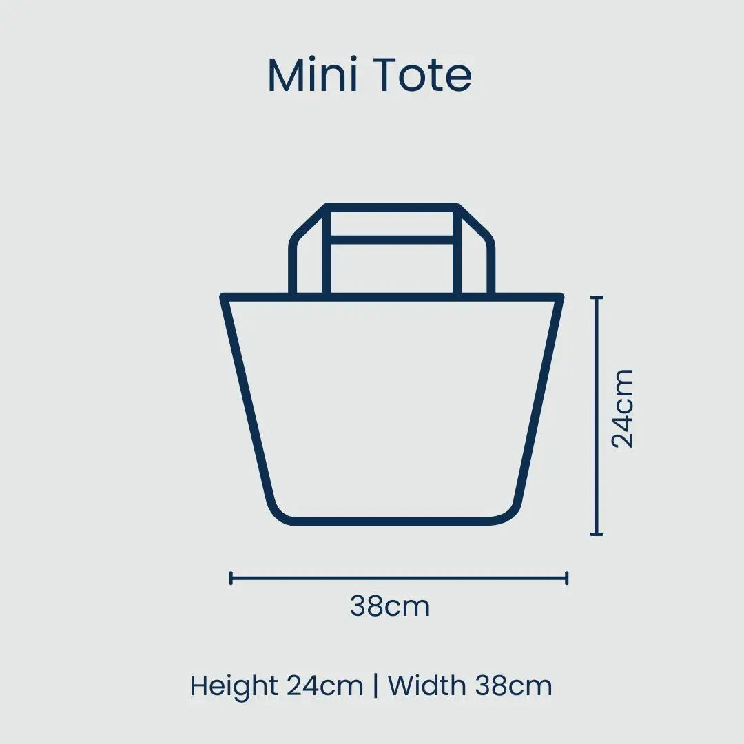 Mini Tote - Blue Stripe