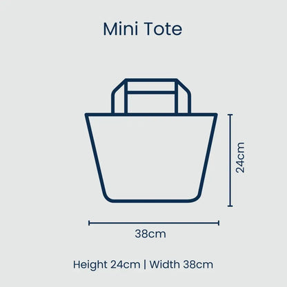 Mini Tote - Blue Stripe