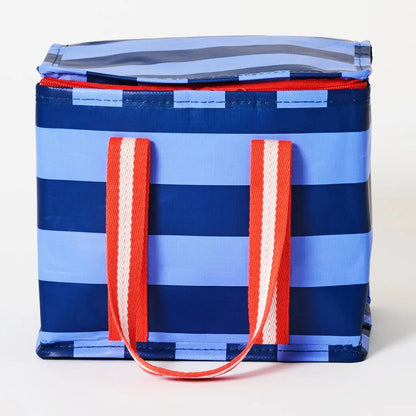 Medium Insulated Tote - Blue Stripe