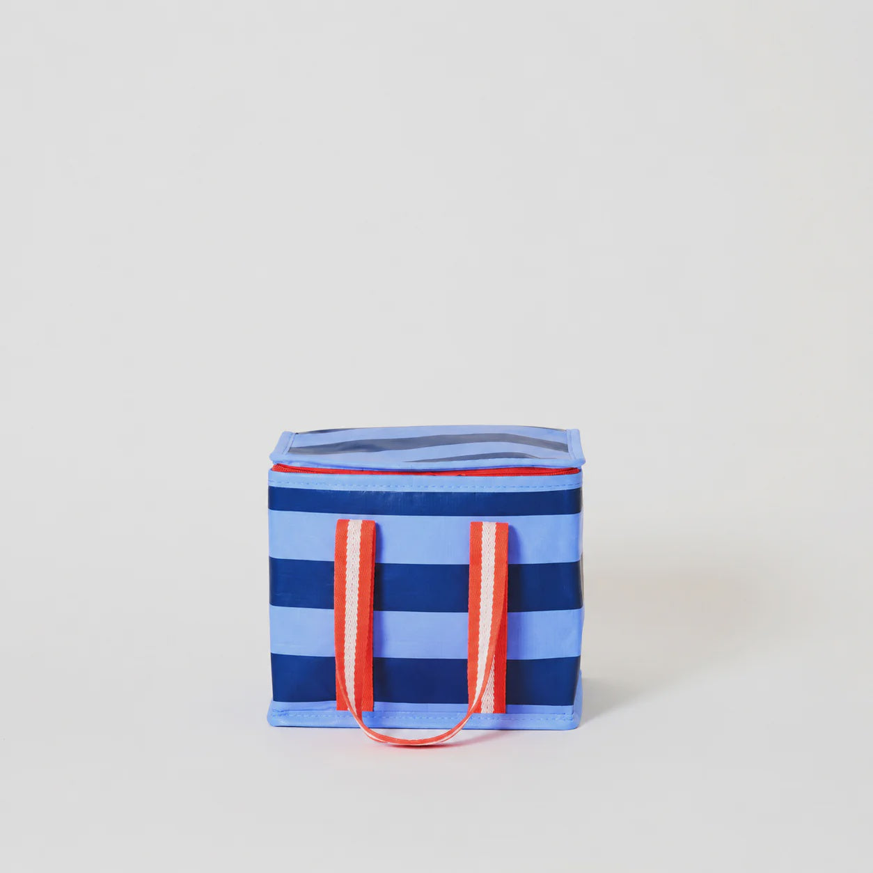 Mini Insulated Tote Bag - Blue Stripe