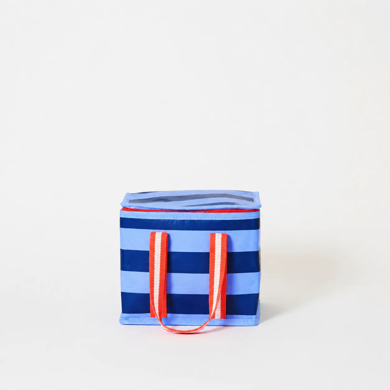 Mini Insulated Tote Bag - Blue Stripe